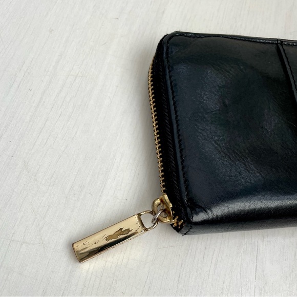 Tory Burch Black Leather Wallet With Gold Hardware - Picture 4 of 5